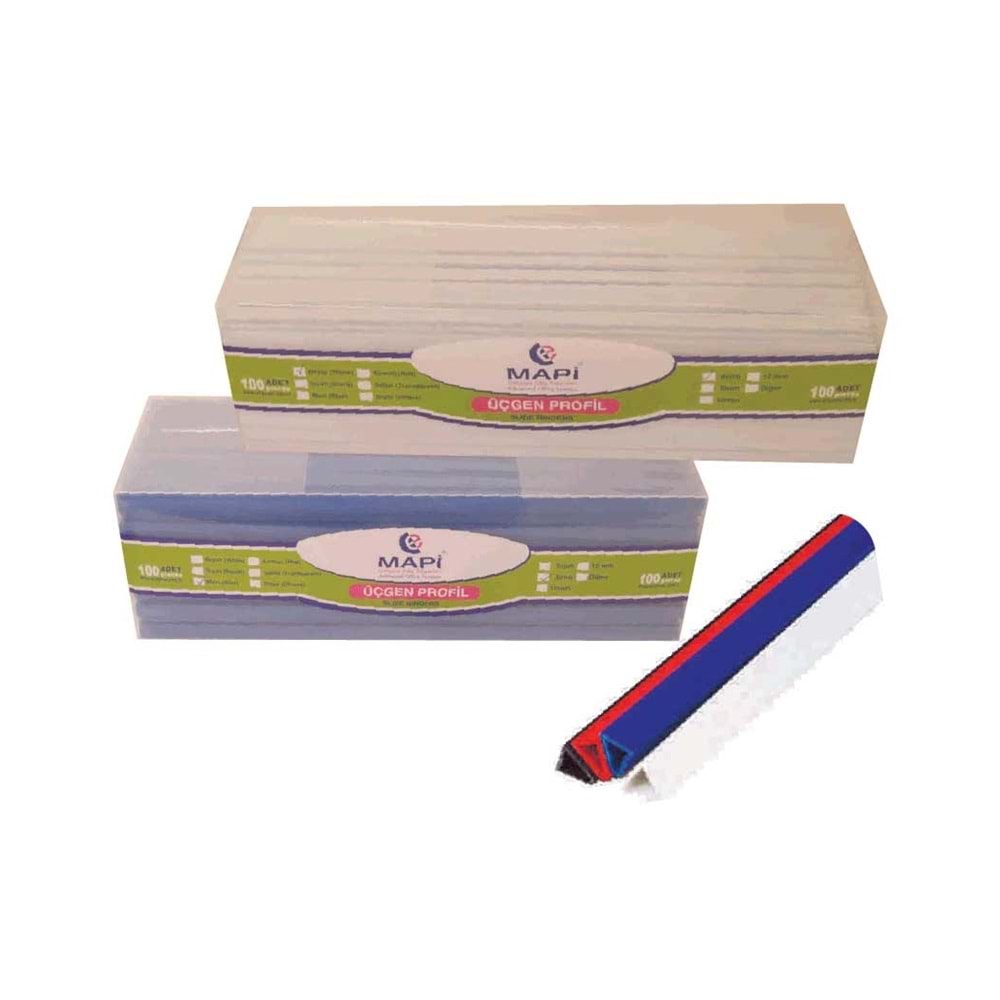 Mapi Profil Sırtlık Plastik Orta Üçgen 8 MM Beyaz 214 08 00 (1 Adet)