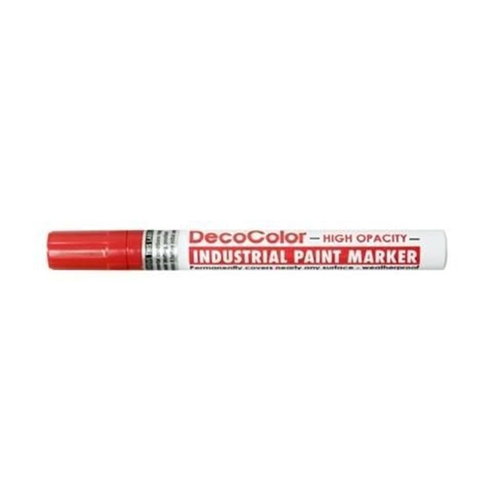 Marvy Markör İndusTrial Paint Suya Ve Isıya Dayanıklı Fiber Uç 4.5 mm Kırmızı 728 (1 Adet)