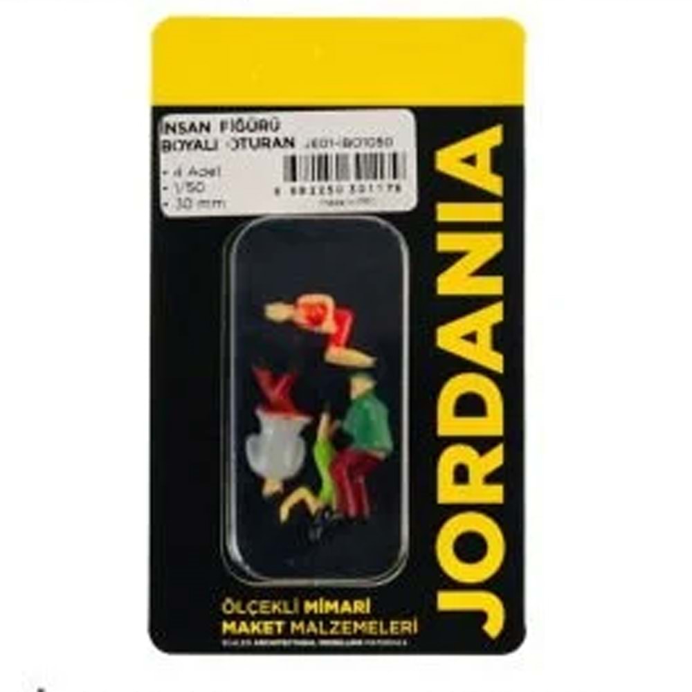Jordania Boyalı İnsan Oturan 1/050 JE01-İBO1050 (Maket Ürünüdür)