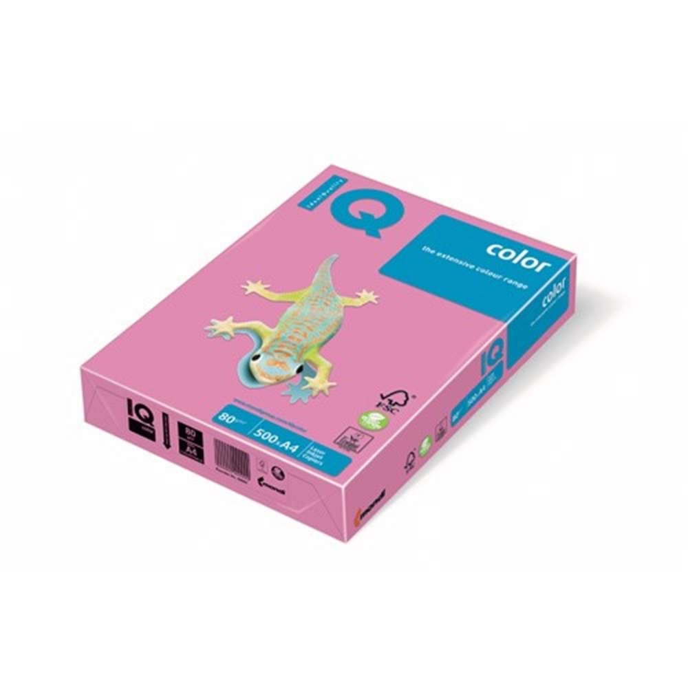 Mondi IQ Color Renkli Kağıt A4 80 GR Fosforlu Pembe