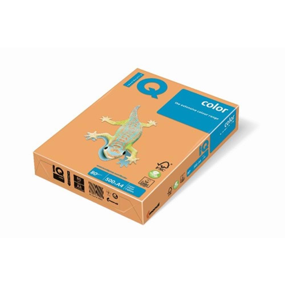 Mondi IQ Color Renkli Kağıt A4 80 GR Fosforlu Turuncu