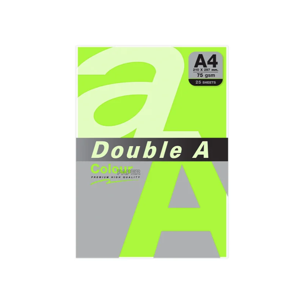 Double A Renkli Kağıt 25 Li A4 75 Gr Neon Grey