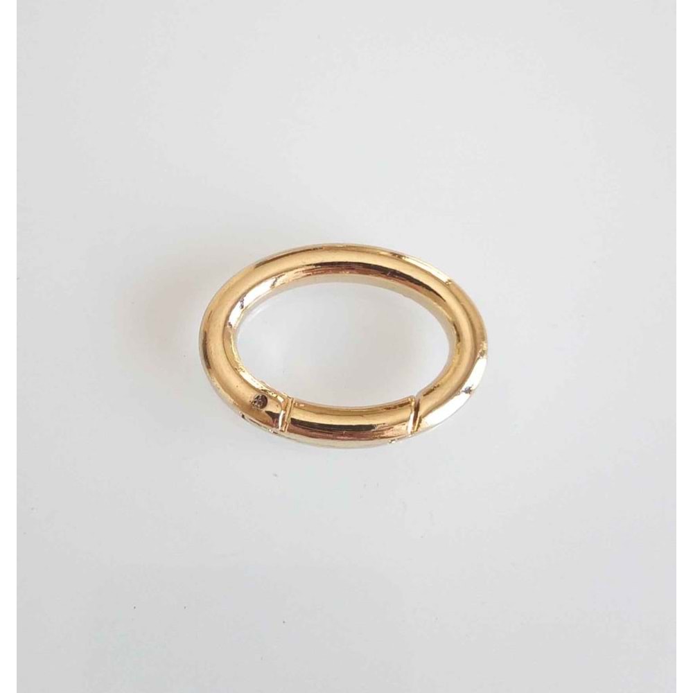 Çanta Aksesuar Gold Oval Yaylı Halka