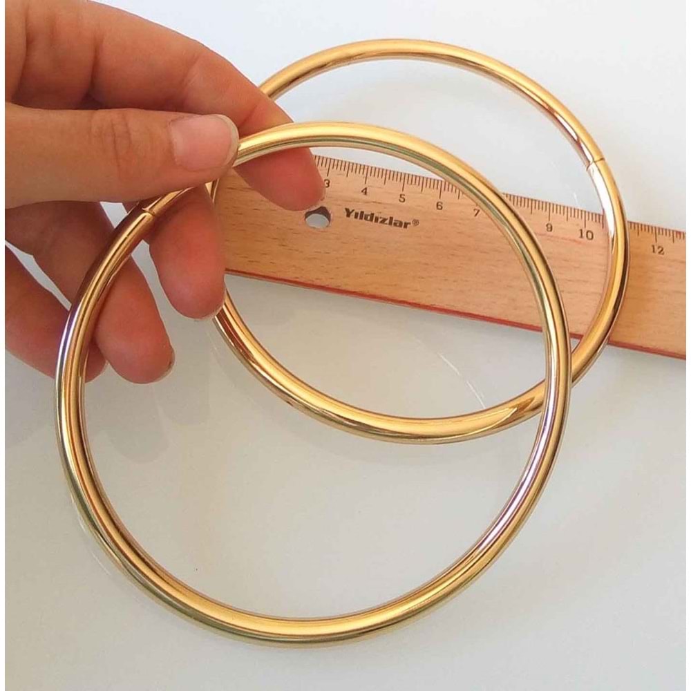 Çanta Aksesuar 11 Cm Light Gold Renk Metal Çanta Sapı
