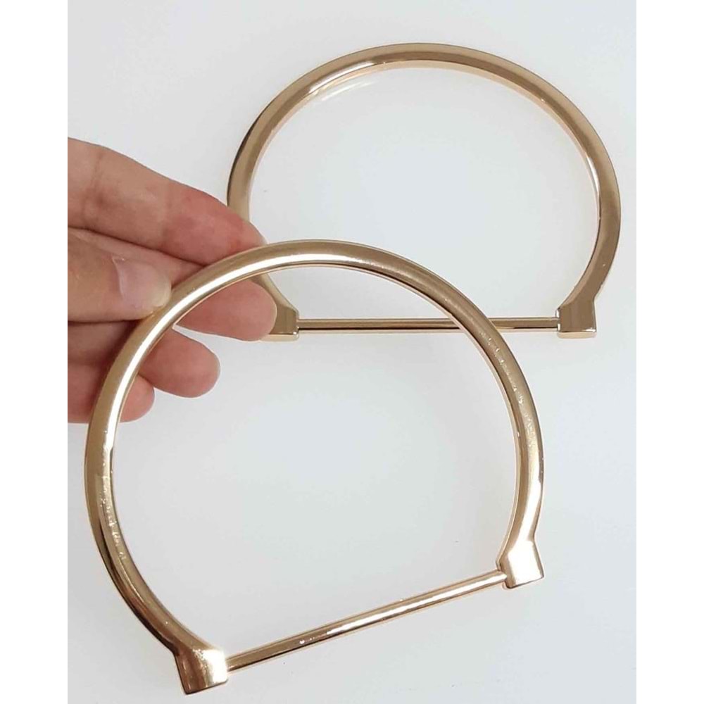 Çanta Aksesuar Light Gold Renk 11X9 Cm Metal Çanta Sapı