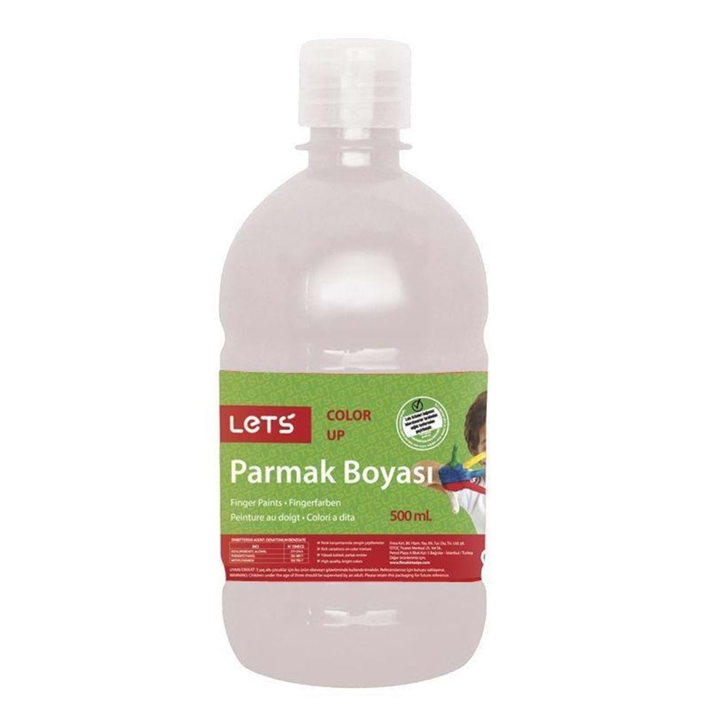 Lets Parmak Boyası 500 ML Beyaz L-5001