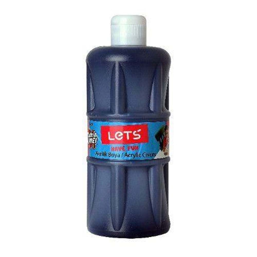 Lets Akrilik Boya 500 ML Siyah L-5309