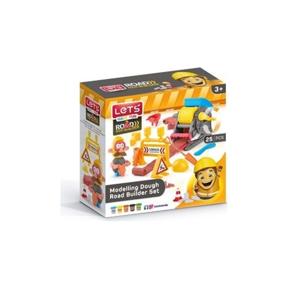 Lets Oyun Hamuru Yol İnşaatı Seti 5 75 GR 26 Parça L8491