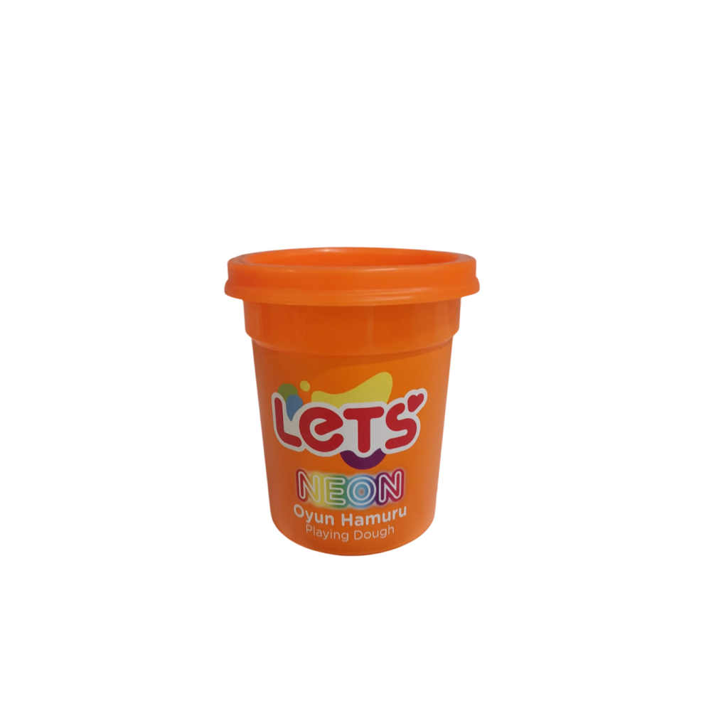 Lets Oyun Hamuru Tek Renk Neon Turuncu 110 G