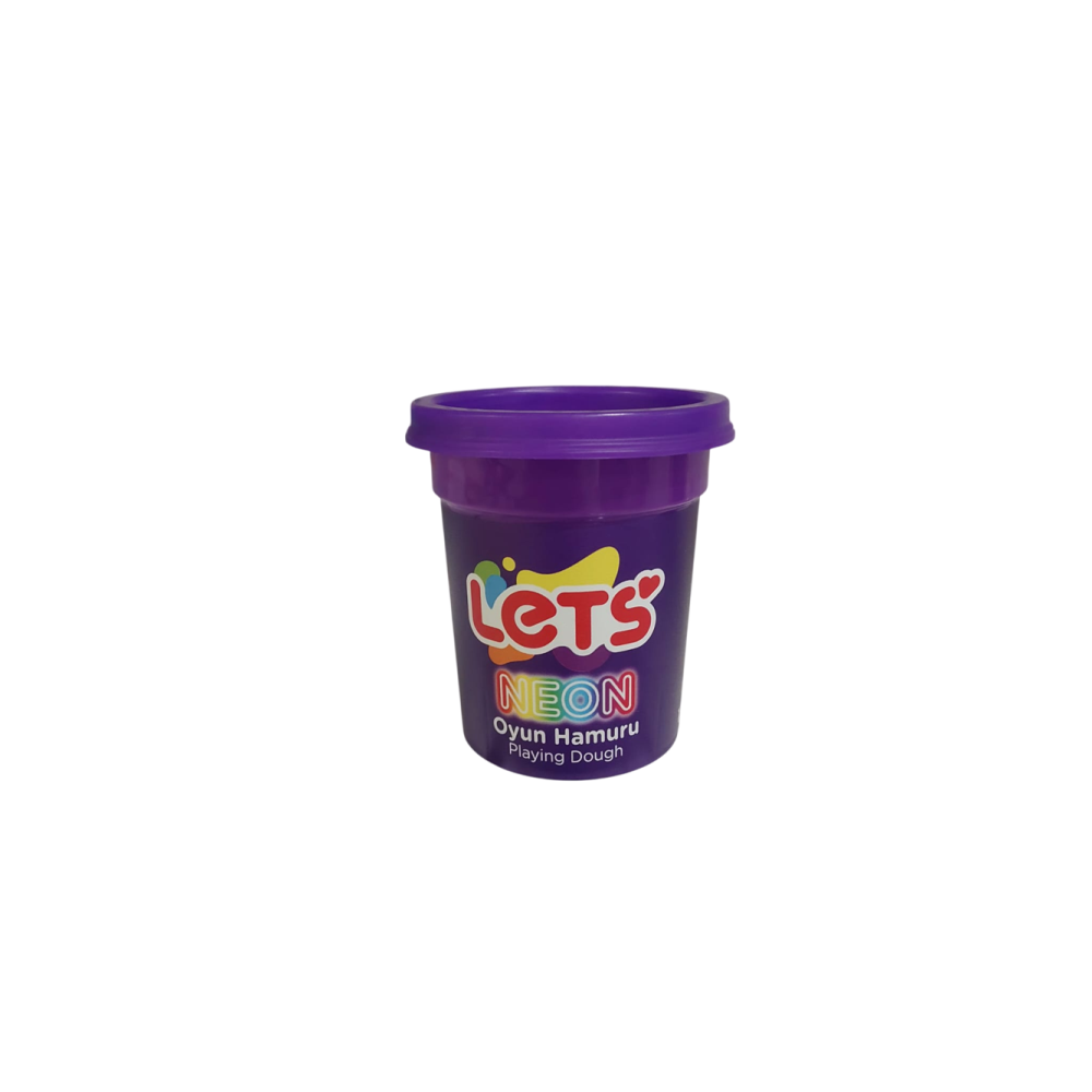 Lets Oyun Hamuru Tek Renk Neon Mor 110 G