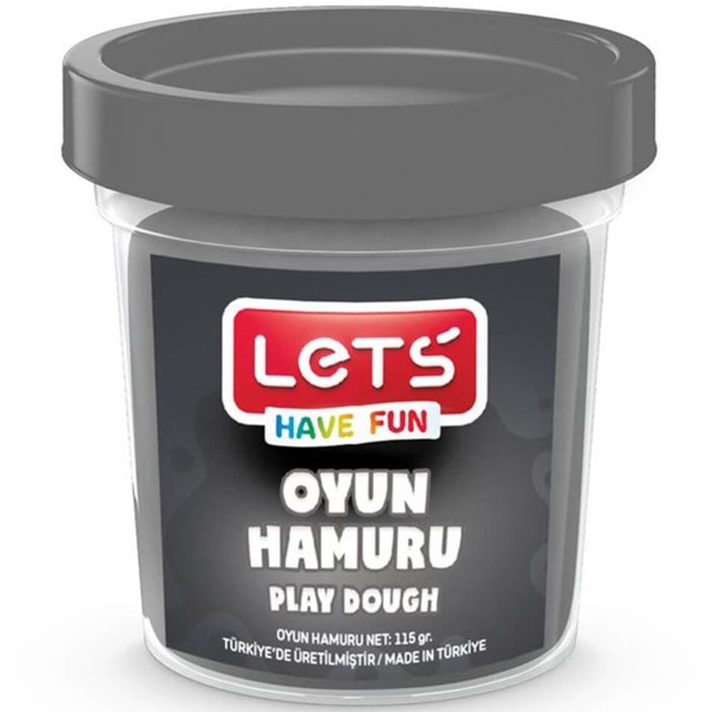 Lets Oyun Hamuru Tek Renk Gri 110 GR L8440-13