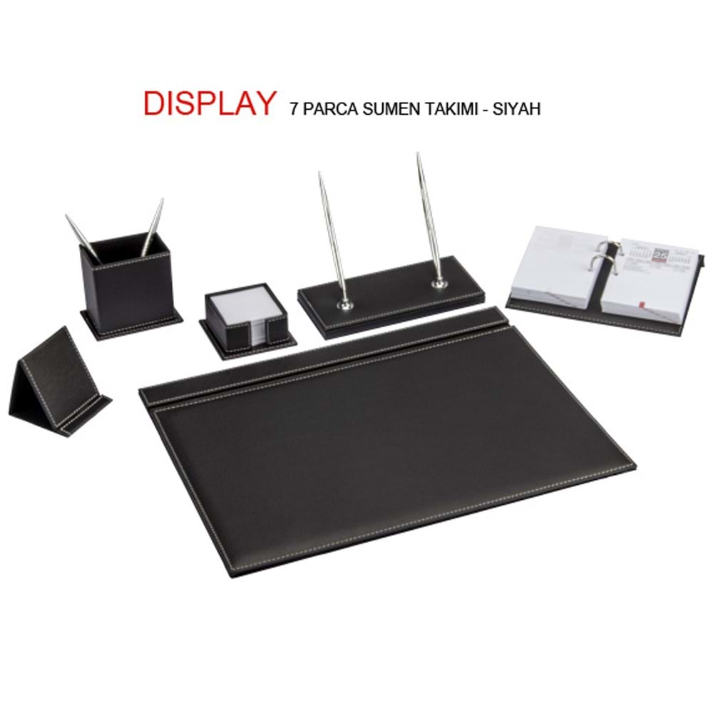 Gıpta Sümen Takımı 7 Parça Display Siyah 7103