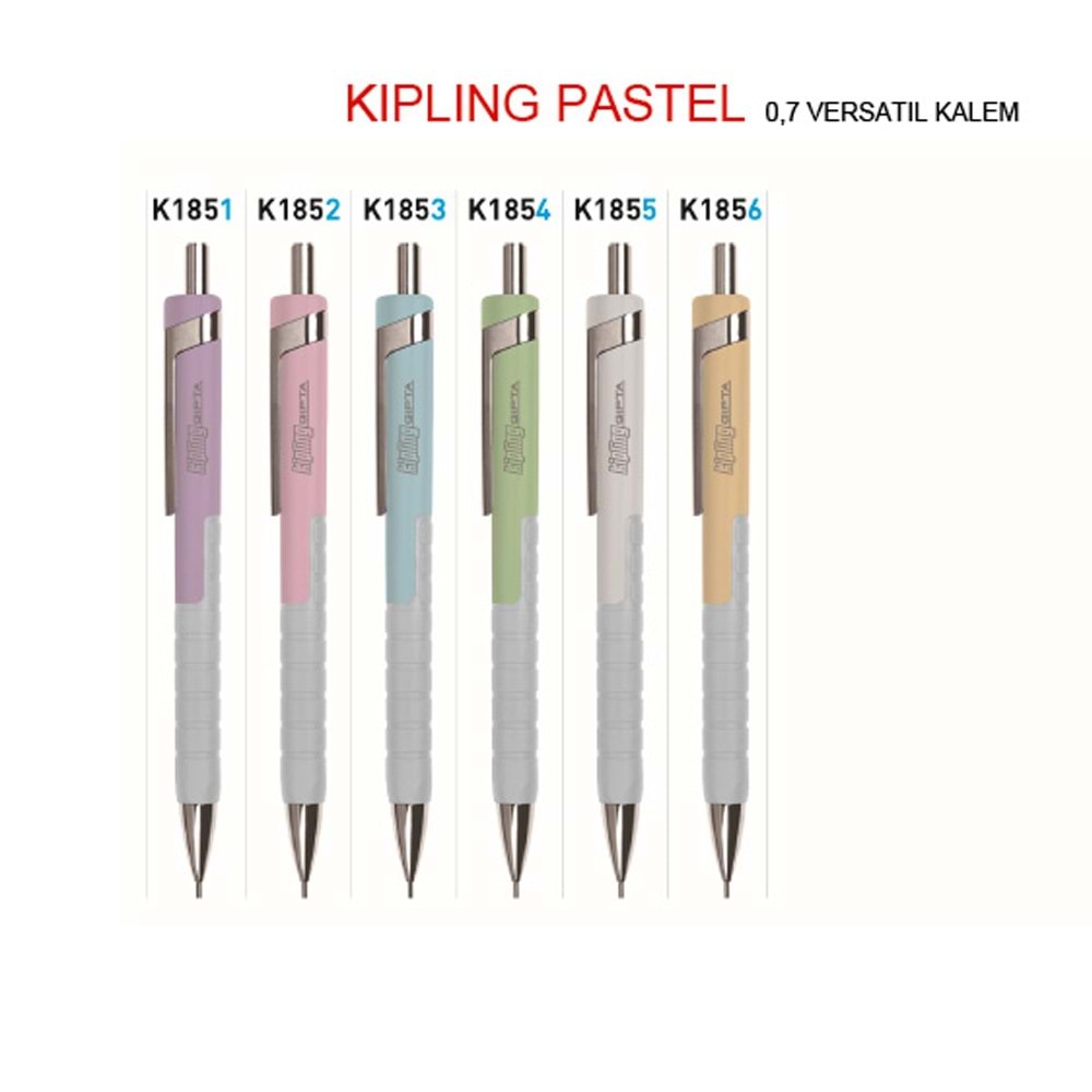Gıpta Versatil Kalem Kıplıng 0.7 MM Pastel Açık Pembe K1852 (1 Adet)