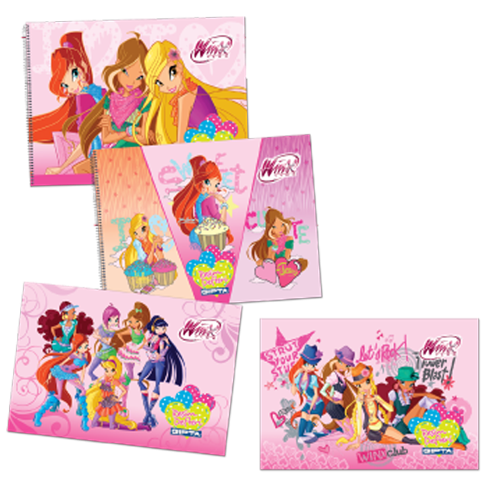 Gıpta Resim Defteri Spiralli Winx 17x24 15 YP 3089 (1 Adet)