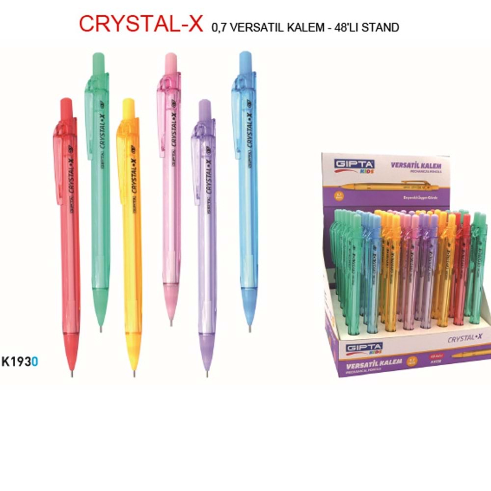 Gıpta Versatil Kalem 0.7 MM ( 48 Li Stand ) 6 Renk K1940