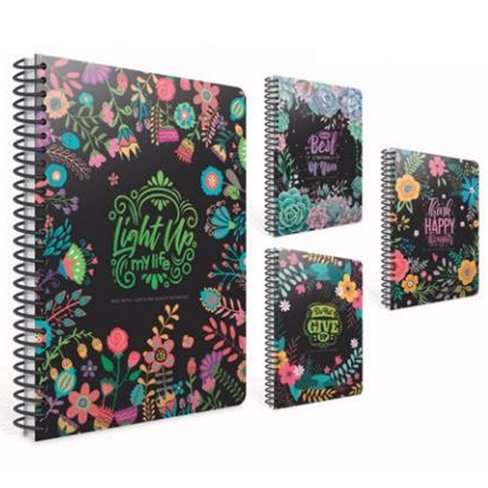 Gıpta Spiralli Sert Kapak Defter Best Notes 17x24 120 YP Çiz.