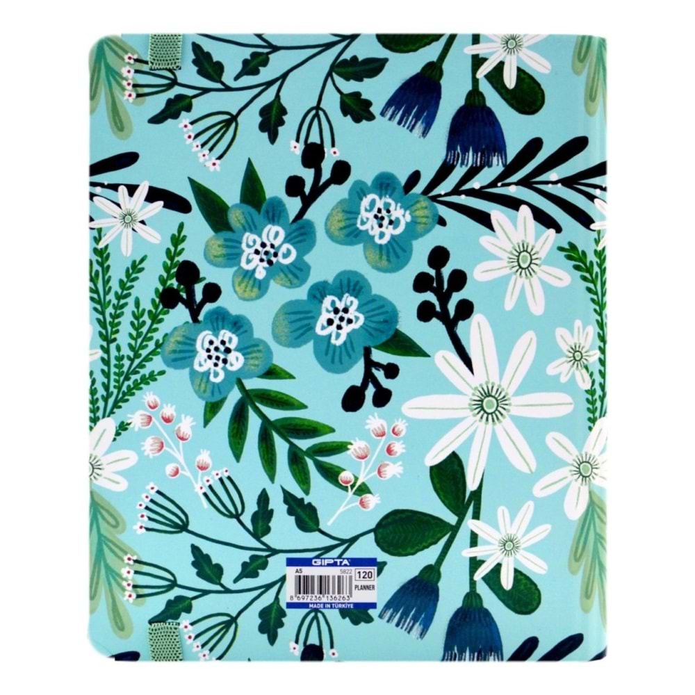 Gıpta Plan&Shine Spiralli Seperatörlü Sert Kapak Defter A5 120 YP Planner