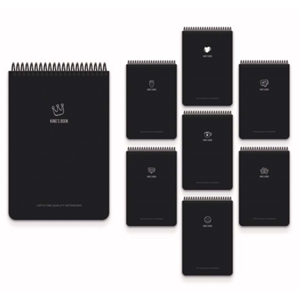 Gıpta Kings Book Sp.pp.Kapak bloknot A4 80 YP Çizgili