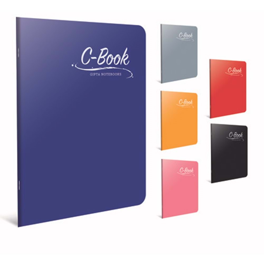 Gıpta C Book Dikişli Plastik Kapak Defter A5 60 YP Çiz. (1 Adet)
