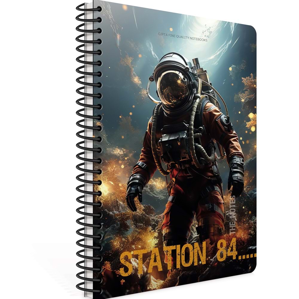 Gıpta Statıon Spiralli Karton Kapak Defter A4 80 Kareli(1 Adet)