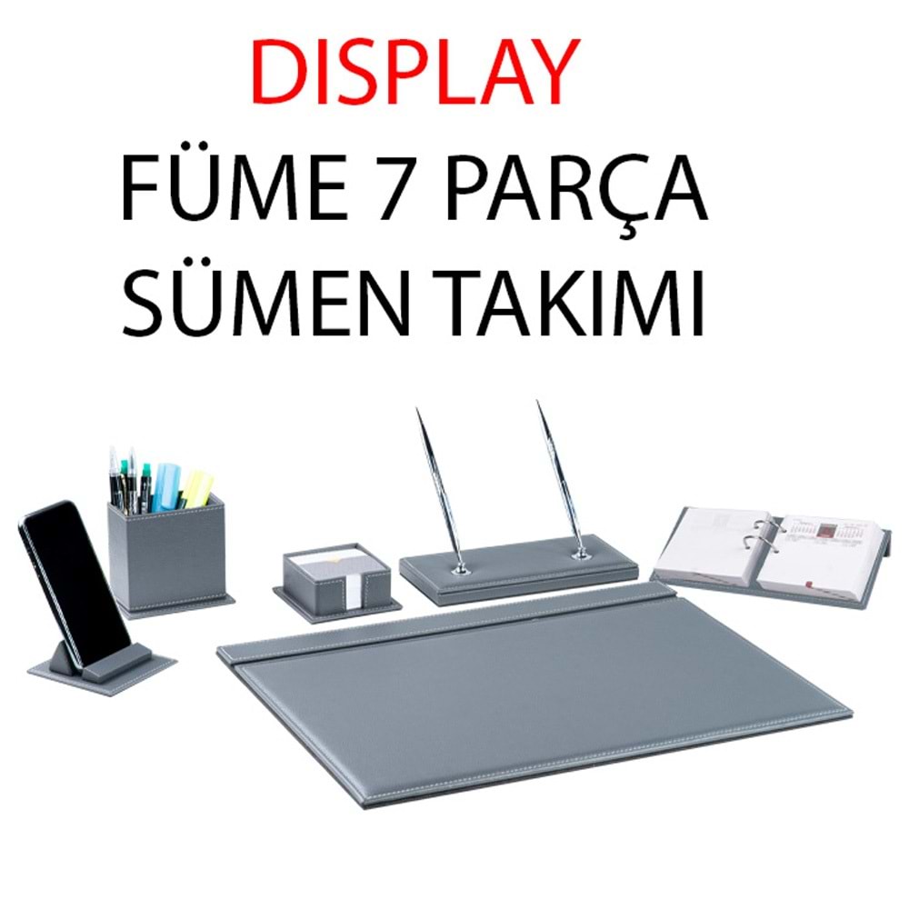 Gıpta Sümen Takımı 7 Parça Dısplay Füme 8122