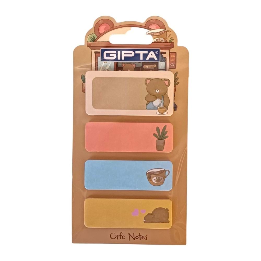 Gıpta Yapışkanlı Not-Cafe Notes 20yp 4 Parça 48 Li Stand K0134