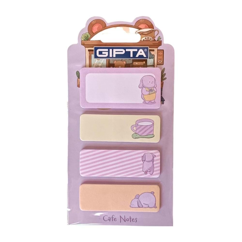 Gıpta Yapışkanlı Not-Cafe Notes 20yp 4 Parça 48 Li Stand K0134