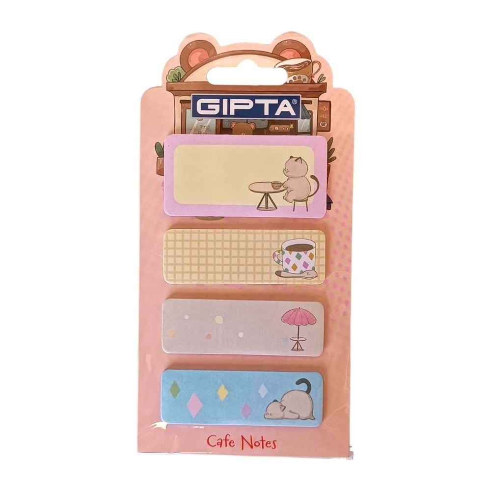 Gıpta Yapışkanlı Not-Cafe Notes 20yp 4 Parça 48 Li Stand K0134