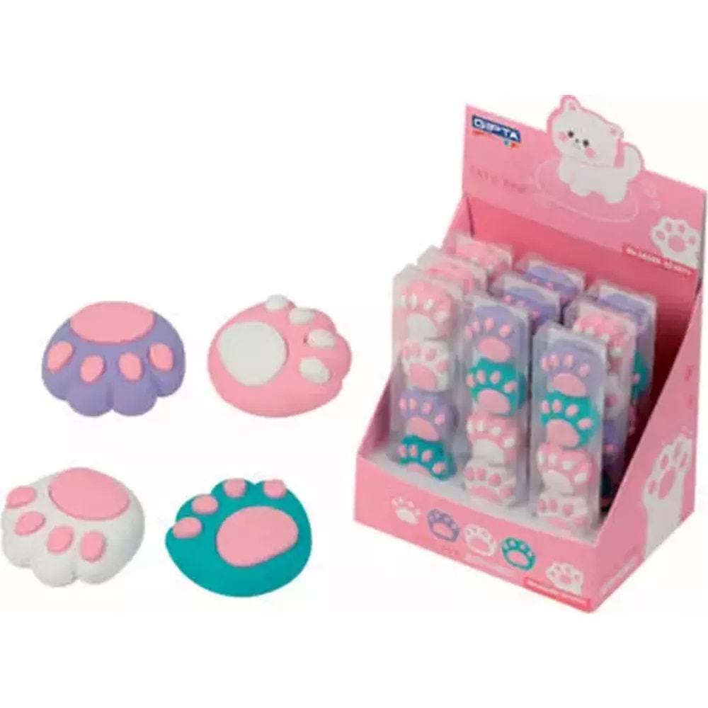 Gıpta Silgi Cats Paw 4 Lü Pet 12 Li Stand K2378