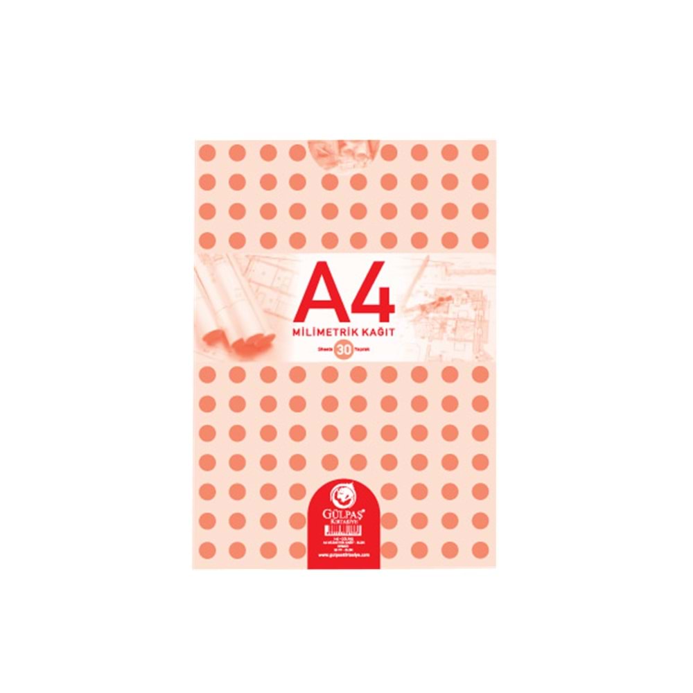 Gülpaş Teknik Resim Defteri Bloknot A4 30 YP 144 (1 Adet)