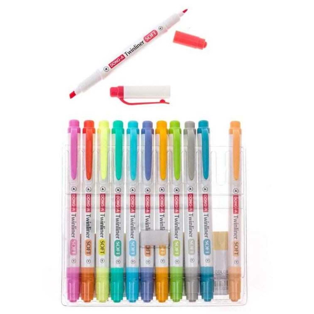 Twinliner Fosforlu Kalem Soft 12 Adet Set