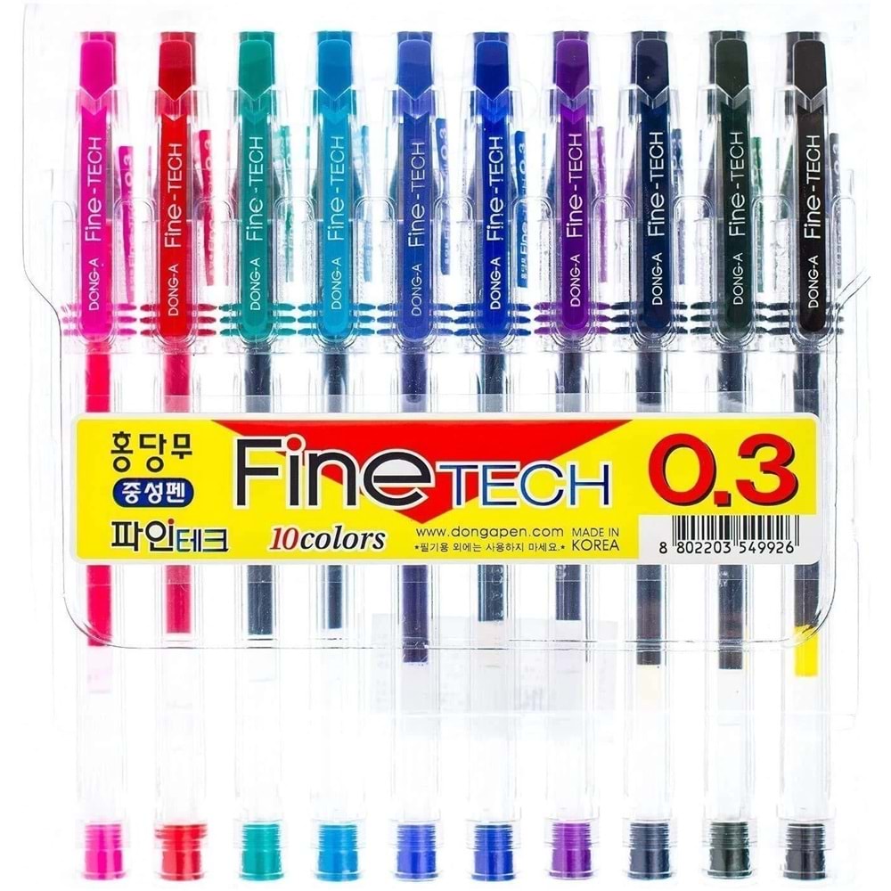 Dong-A Fınetech N-0.3 Kalem 10 Lu SET
