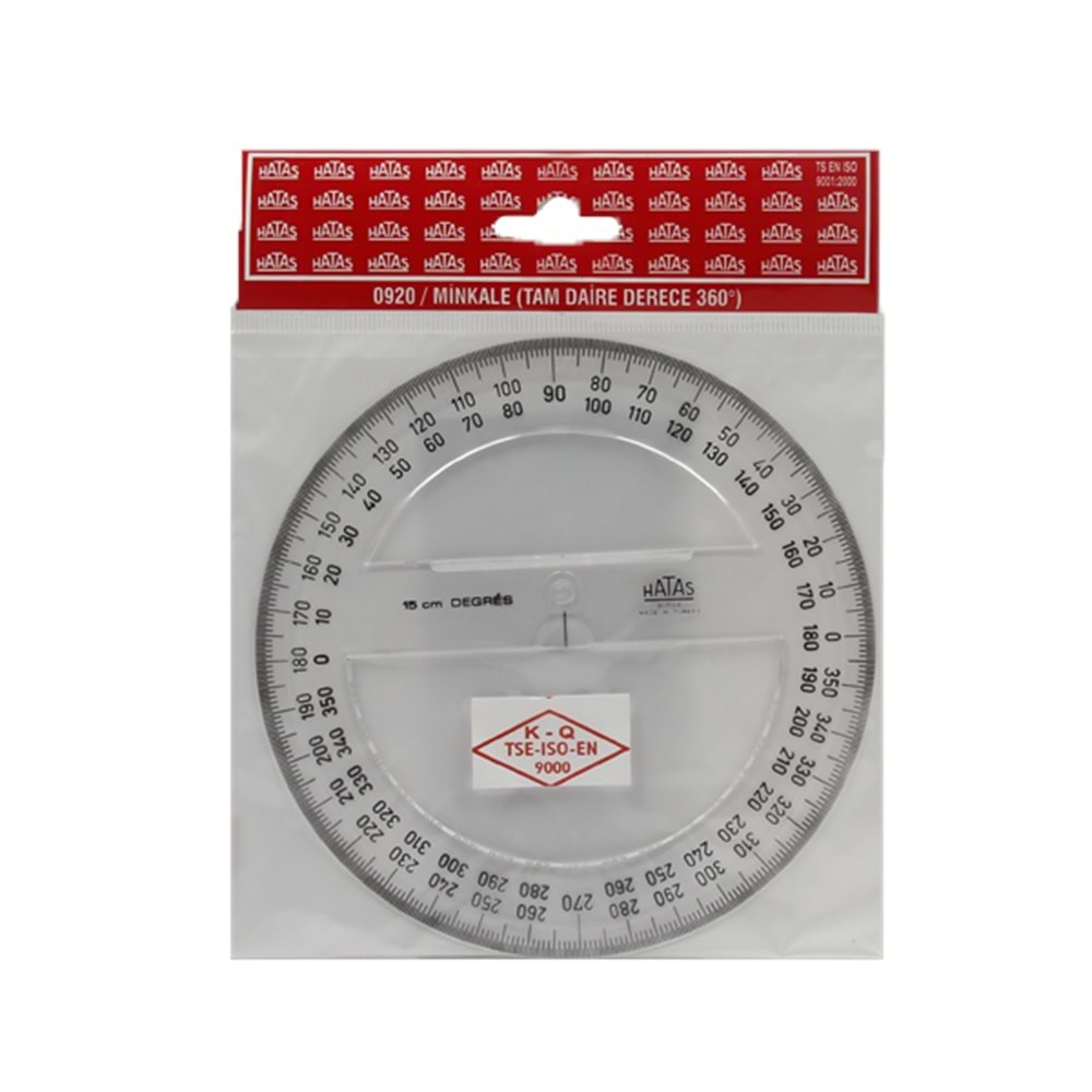 Hatas Minkale Plastik 360 Derece 15 CM 0920 (1 Adet)