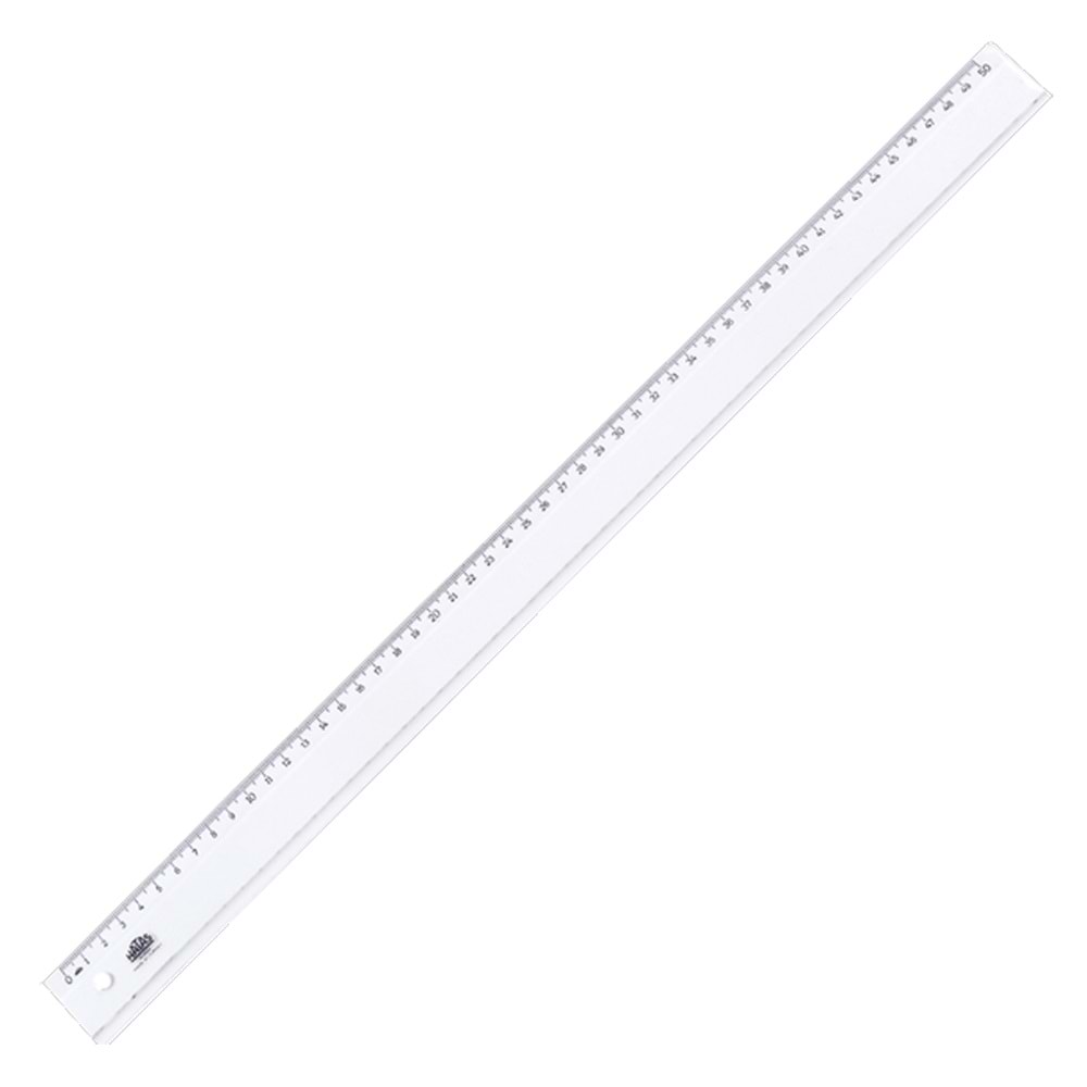 Hatas Plastik Öğrenci Cetveli Ekonomik 50 CM 0169 (1 Adet)