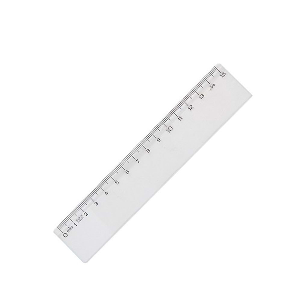 Hatas Geniş Plastik Büro Cetveli 15 Cm 00140 (1 Adet)
