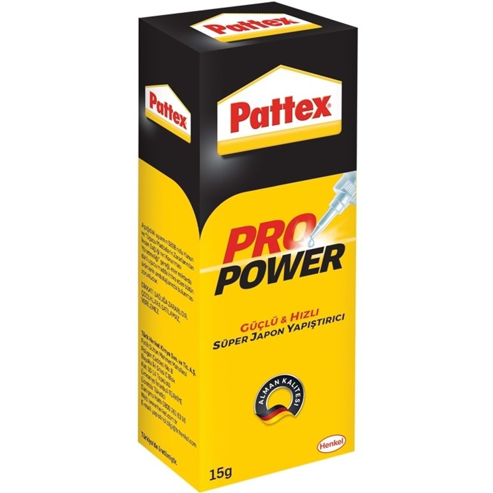 Pattex Süper Yapıştırıcı Pro Power 15 GR 1723117 (1 Adet)