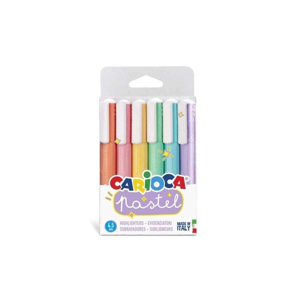 Carioca Pastel İşaretleme Kalemi 6 Lı(1 Adet)