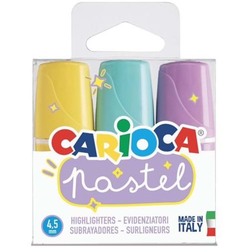 Carioca Fosforlu Kalem Mini Pastel 3 Lü 43168