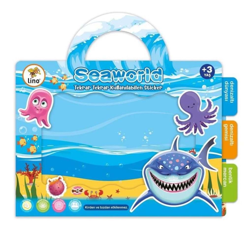Lino Tekrar Tekrar Kullanılabilen Stıcker Seaworld LS-300