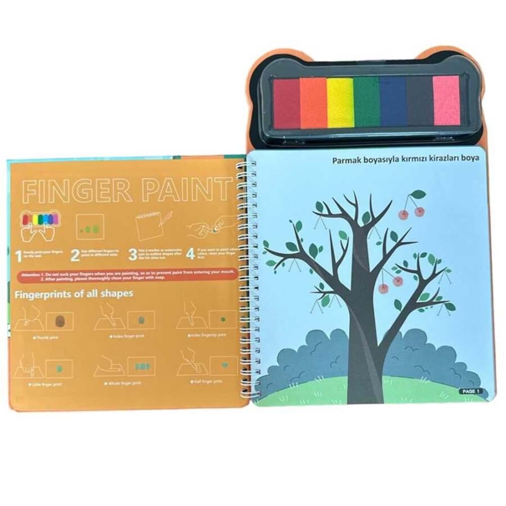 Lino Parmak Boyama Aktivite Kitabı Anımal Lp-600