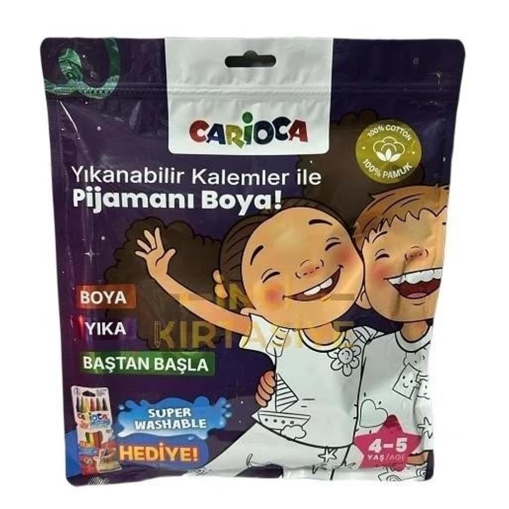 Carioca Boyanabilir Pijama-Keçeli Kalem 4-5 Yaş Ln-80011