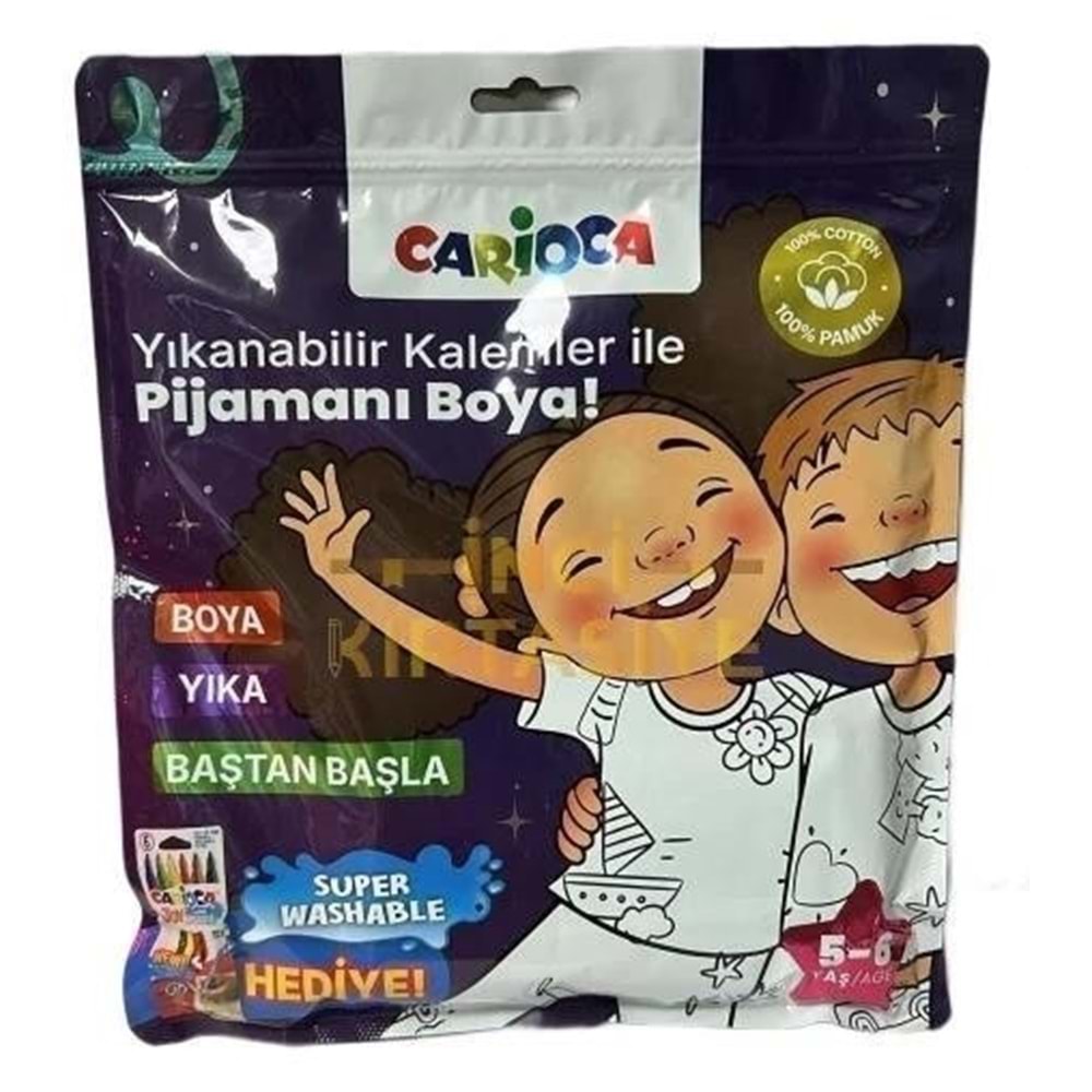 Carioca Boyanabilir Pijama-Keçeli Kalem 5-6 Yaş Ln-80012