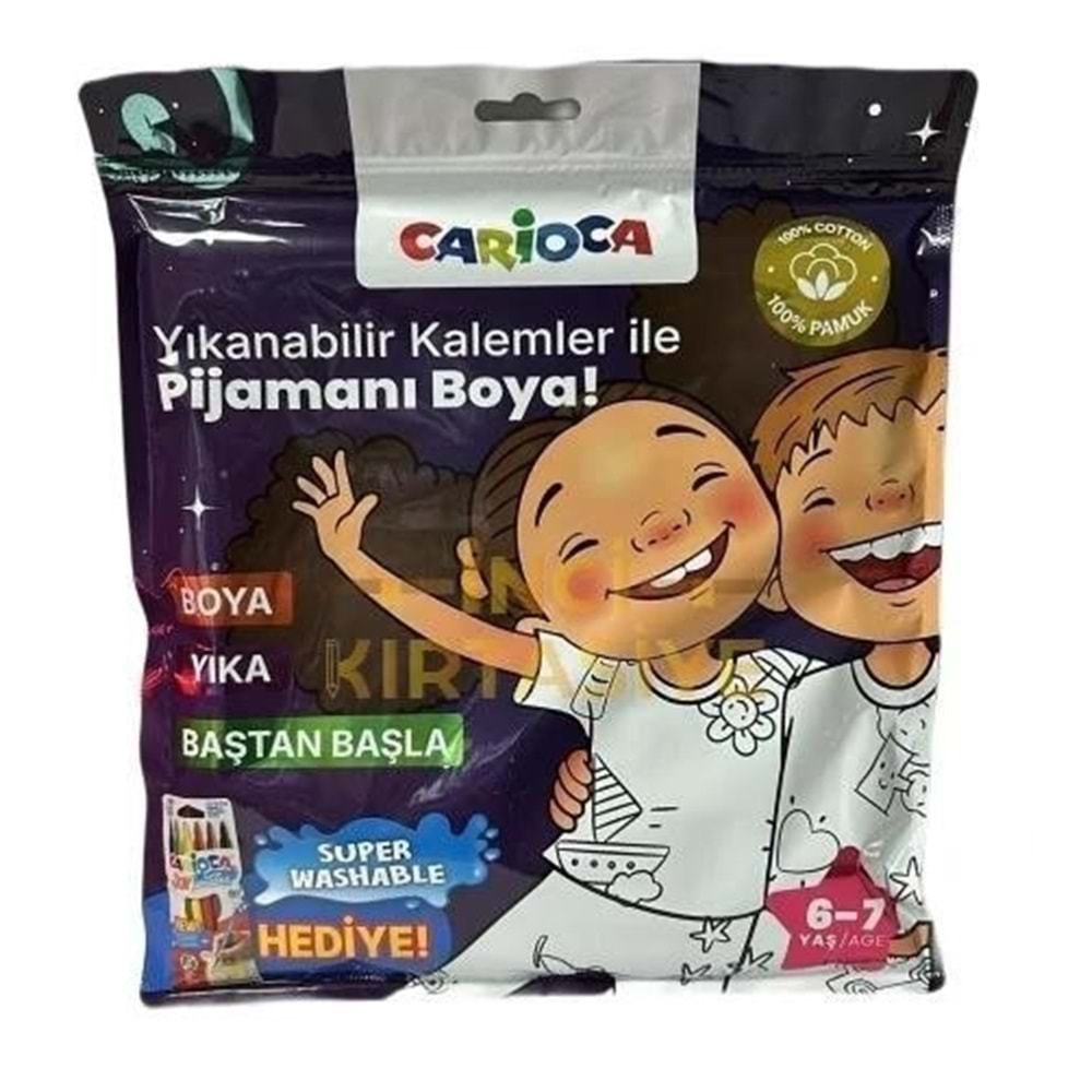 Carioca Boyanabilir Pijama-Keçeli Kalem 6-7 Yaş Ln-80013