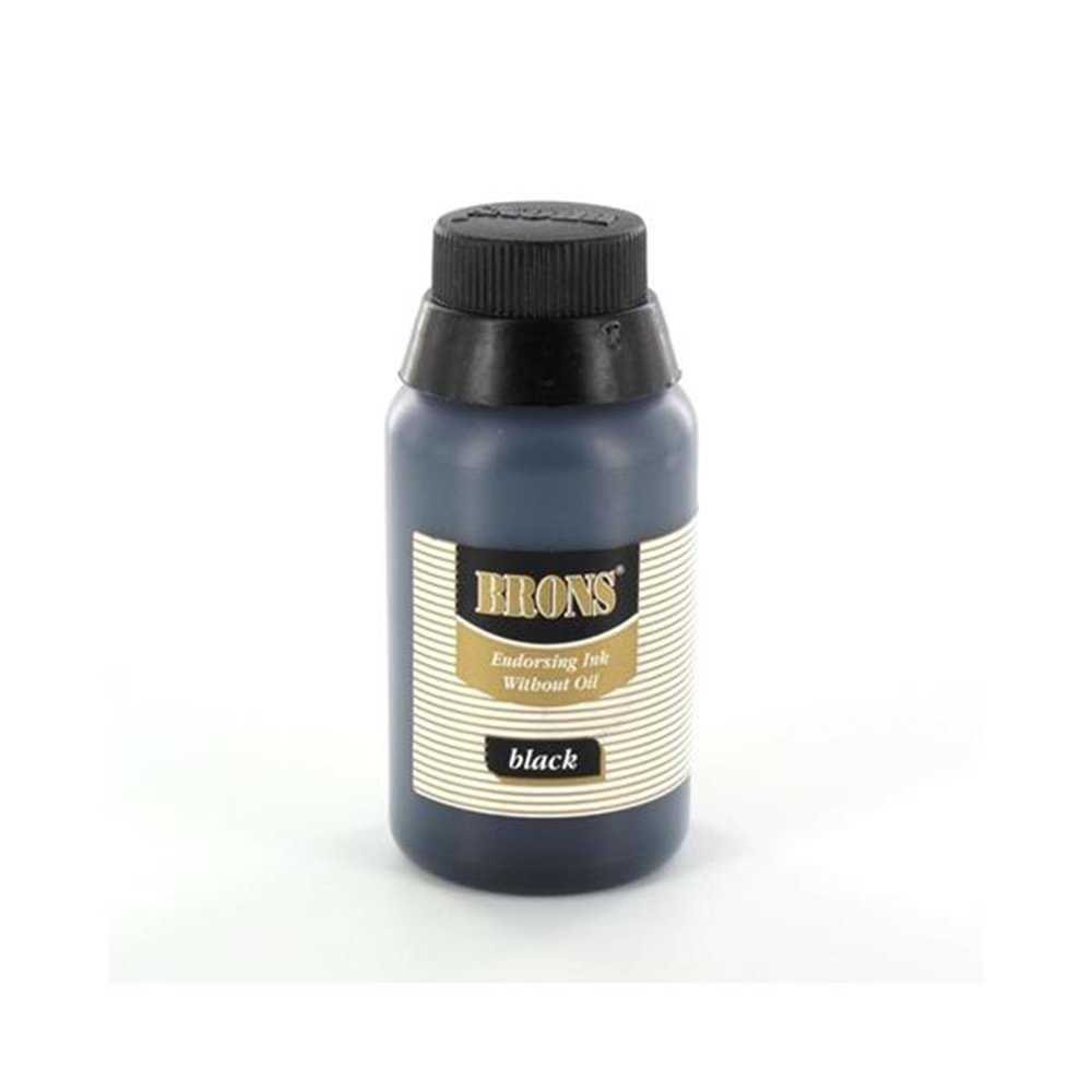Brons Istampa Mürekkebi Yağlı 30 CC Siyah BR-314 (1 Adet)