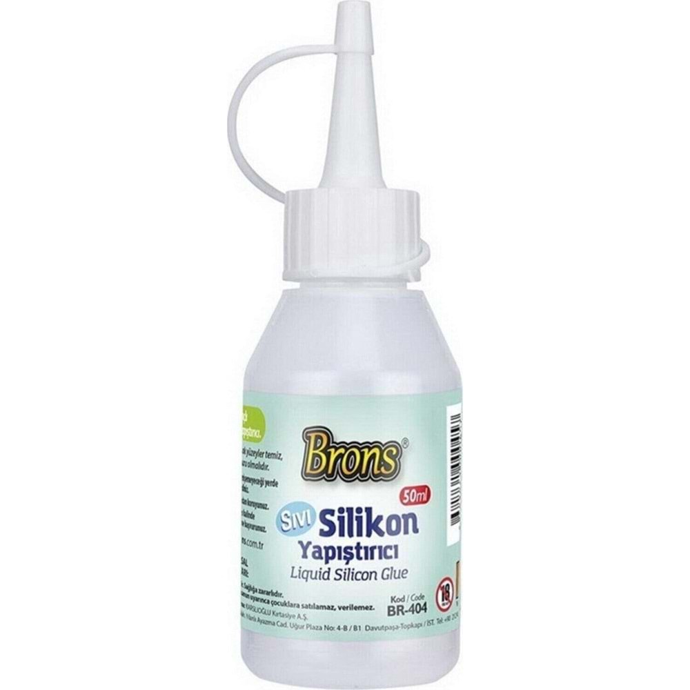 Brons Silikon Sıvı Yapıştırıcı 50 GR BR-404 (1 Adet)