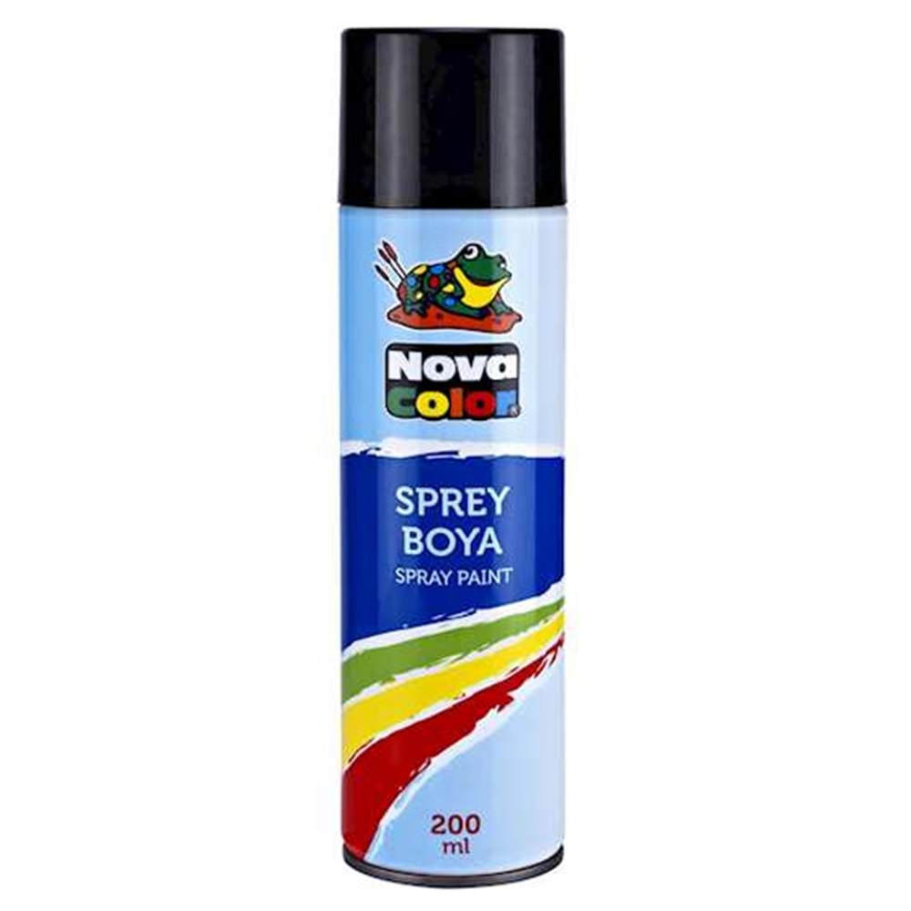 Nova Color Sprey Boya 200 ML Siyah NC-805