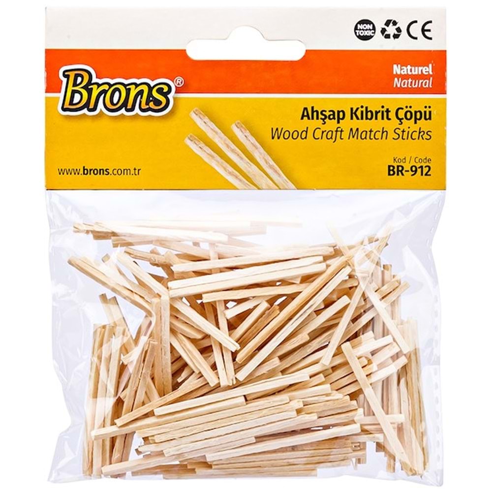 Brons Ahşap Kibrit Çöpü Naturel