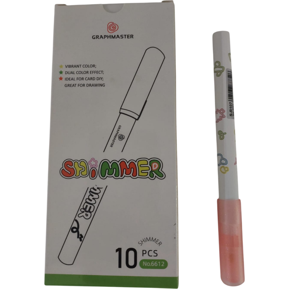 Brons Marker Kalem Işıltılı Ateş Kırmızı S-R107 (1 Adet)