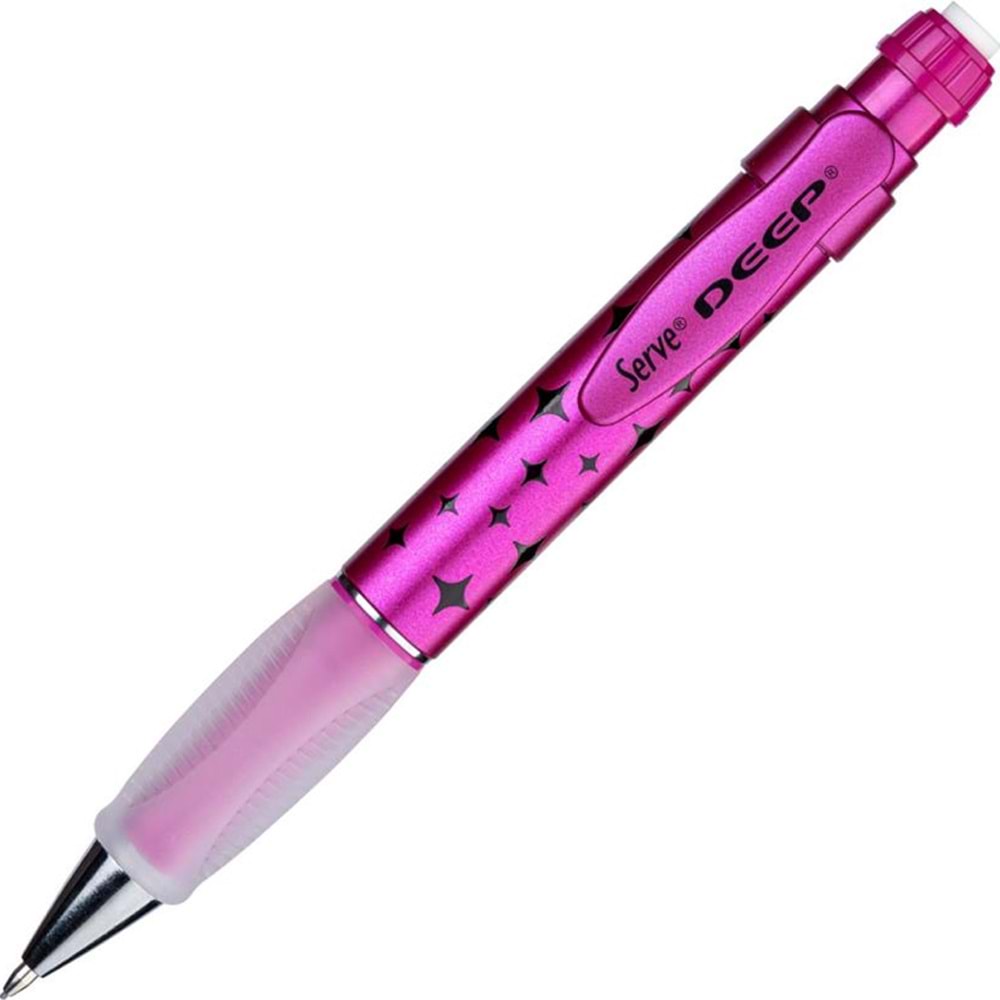 Serve Versatil Kalem Deep 0.7 MM Metalik Pembe Pırıltı (1 Adet)