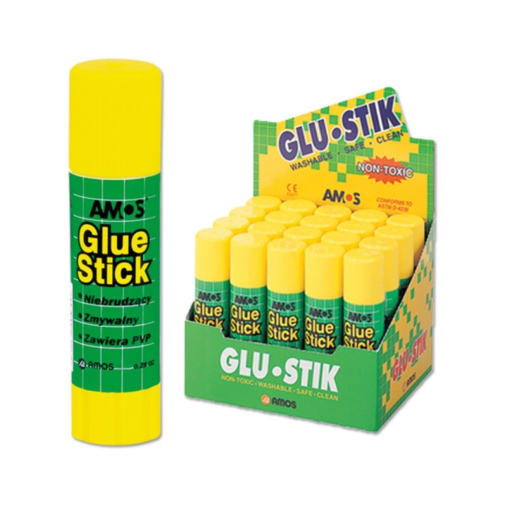 Amos Stick Yapıştırıcı Beyaz 22 gr GSW8 (1 Adet)